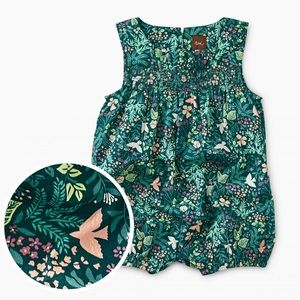 Tea Collection Smocked Ruffle Romper (9-12 mo)